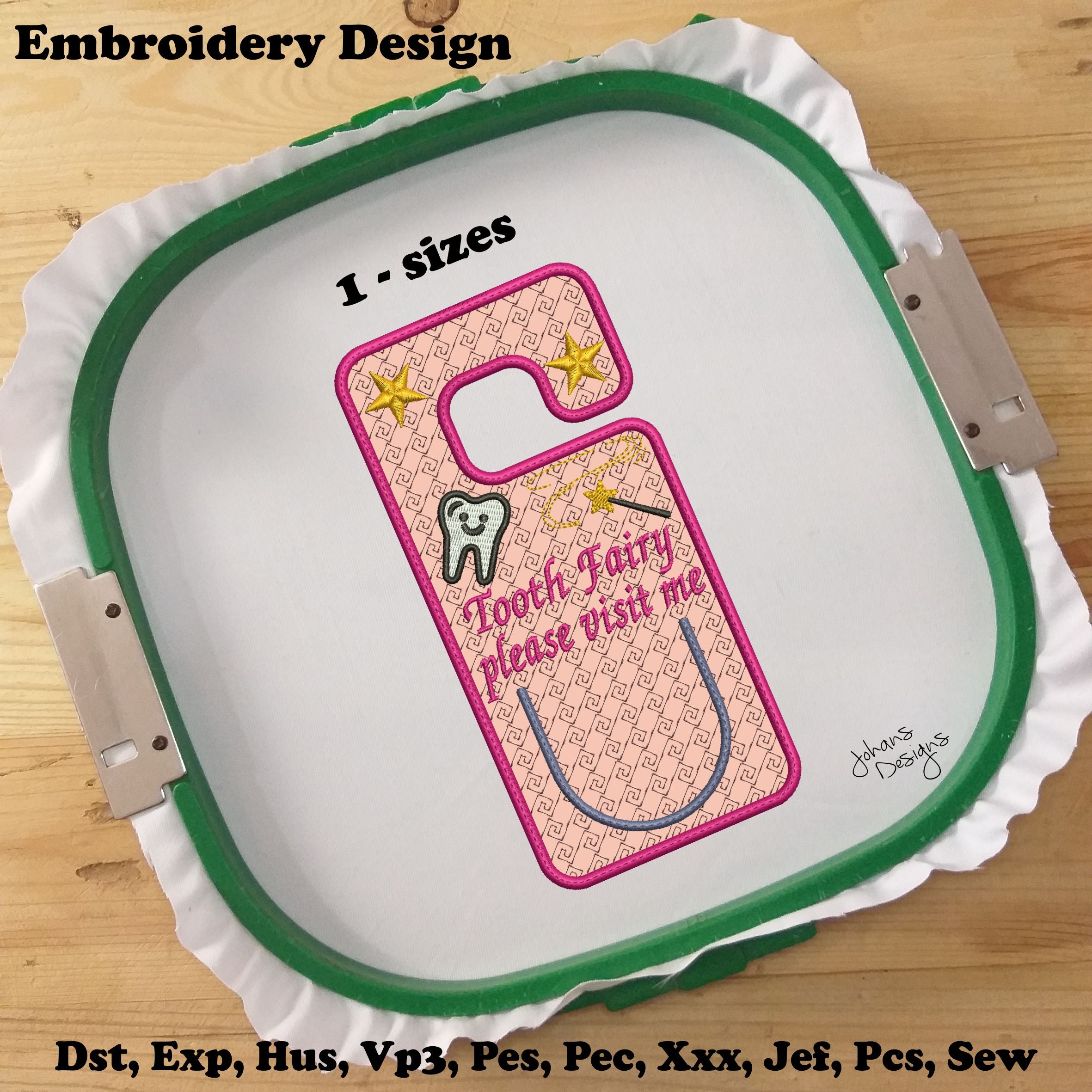 ITH Tooth Fairy Door Sign -  In the Hoop Project
