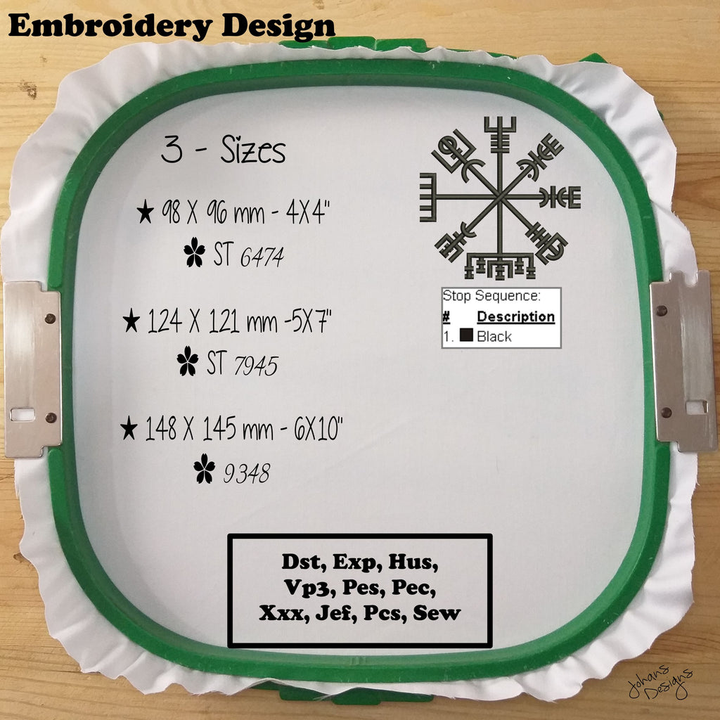 Vegvisir - Machine Embroidery Designs