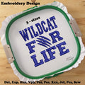 WILD-CAT For LIFE - Embroidery Design