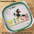 WITCH  Woman In Total Control Here- Embroidery Designs