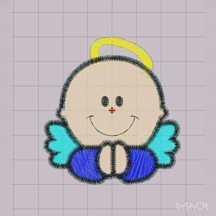Little Angel - Machine Embroidery Design