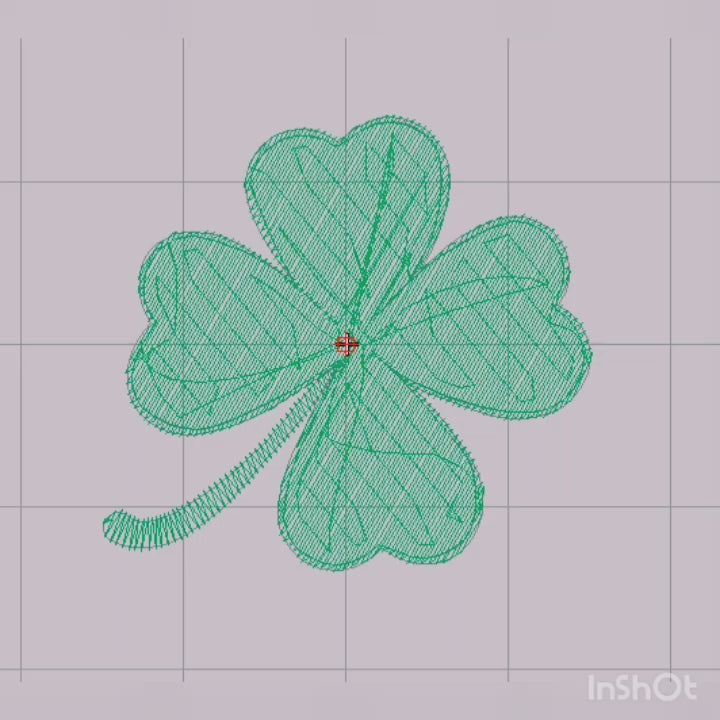 Green Clover - Embroidery Design - San Patrick Day
