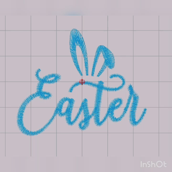 Easter Bunny Ears - Machine Embroidery Design