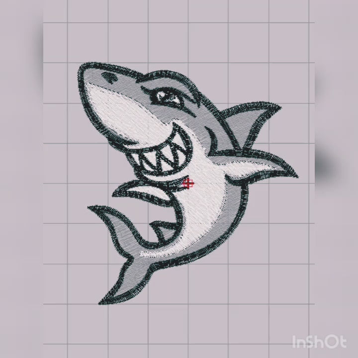Shark - Machine Embroidery Design