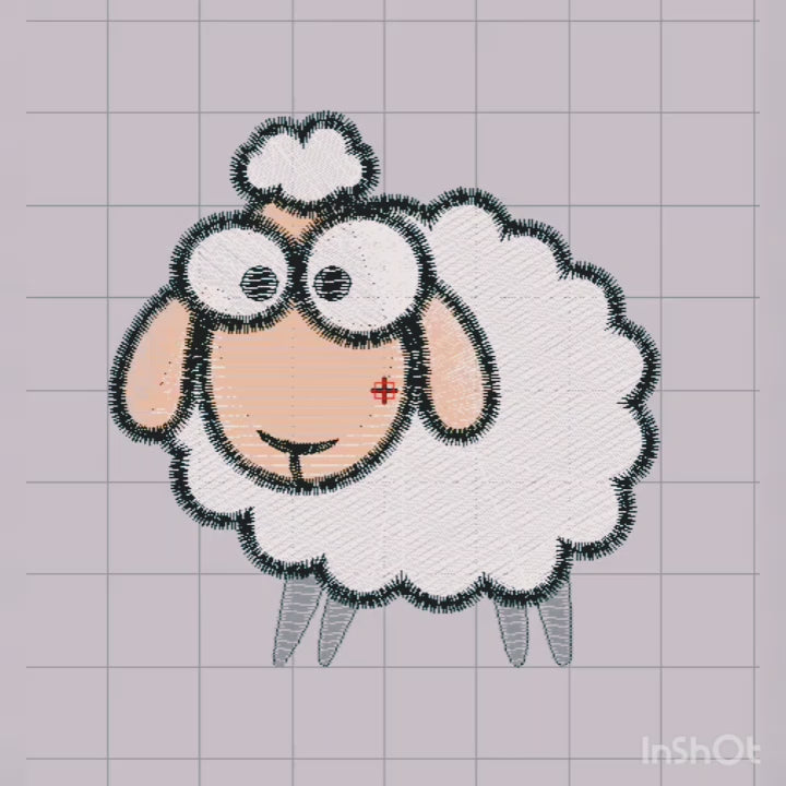 Ewe – Sheep Embroidery Design