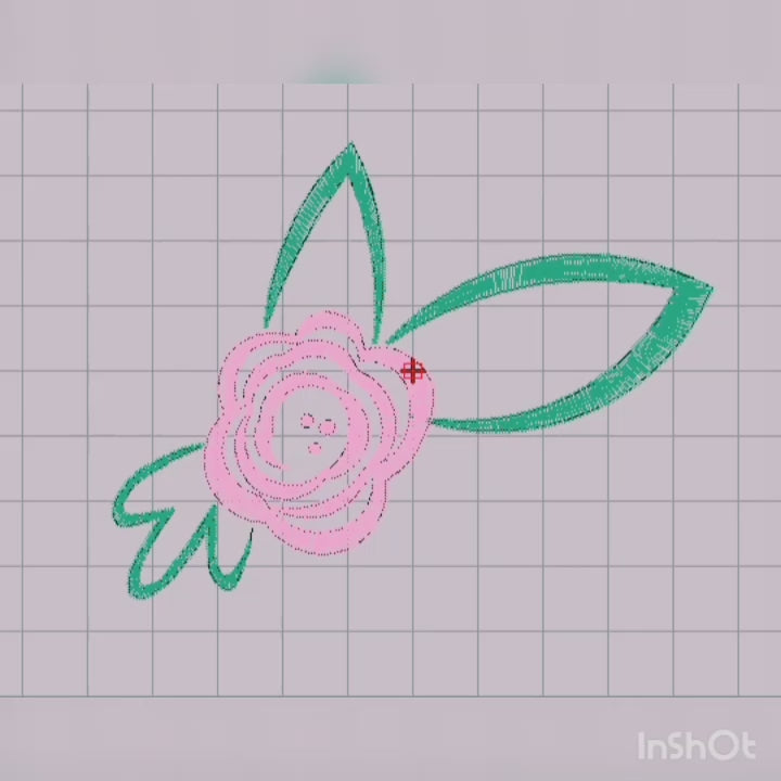Flor Pensamiento - Diseño de Bordado a Máquina