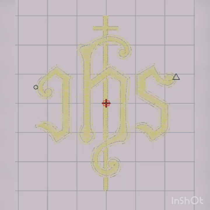 JHS Religioso IHS - Diseño de Bordado