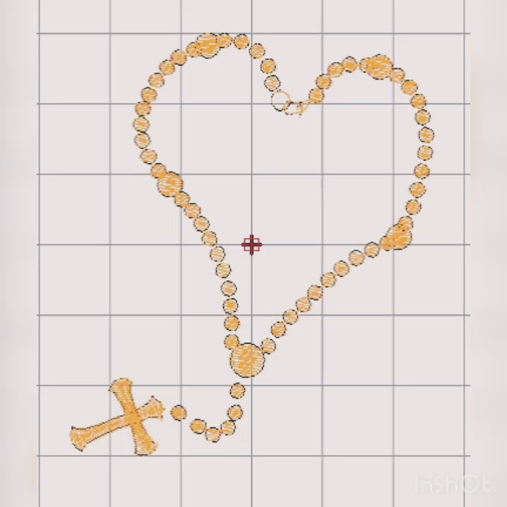 Rosary Beads - Embroidery Design