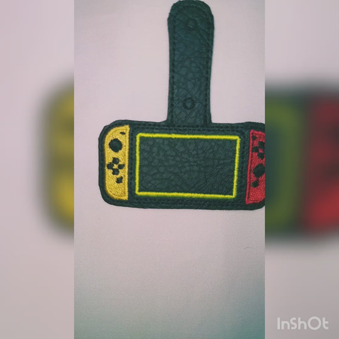 Joystick Key Fob - Machine Embroidery Design - ITH - Party Favours