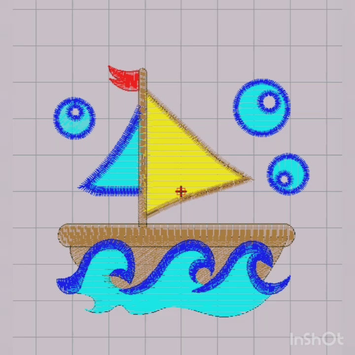 Little Boat - Machine Embroidery Design