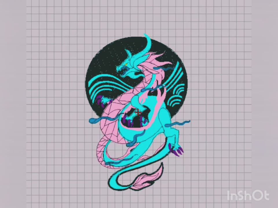 Akali Dragon KDA - League of Legends Embroidery Design