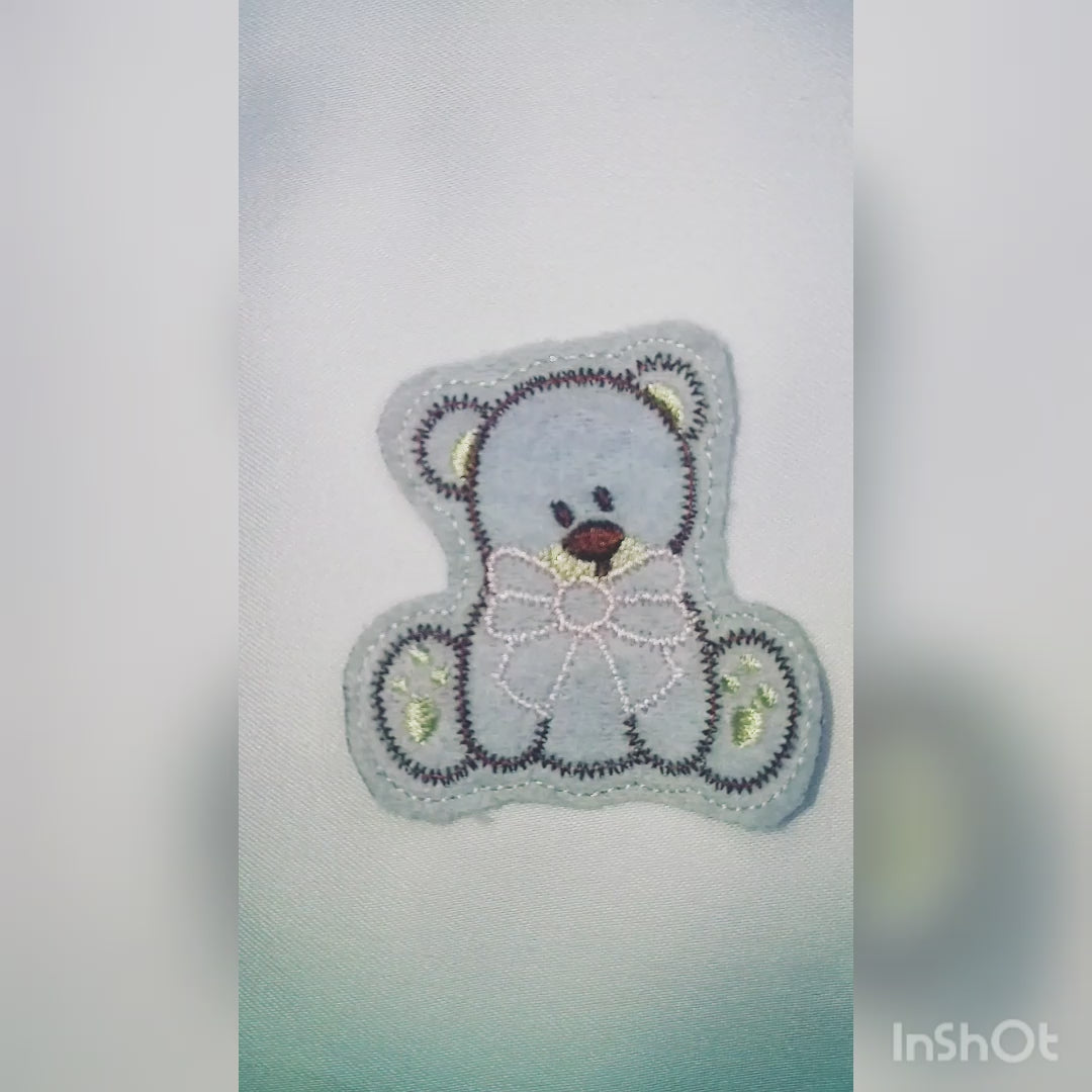 Felt Teddy Bear - Machine Embroidery Design